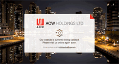 Desktop Screenshot of acwholdings.com