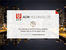 Tablet Screenshot of acwholdings.com